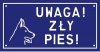 tabliczka zły pies